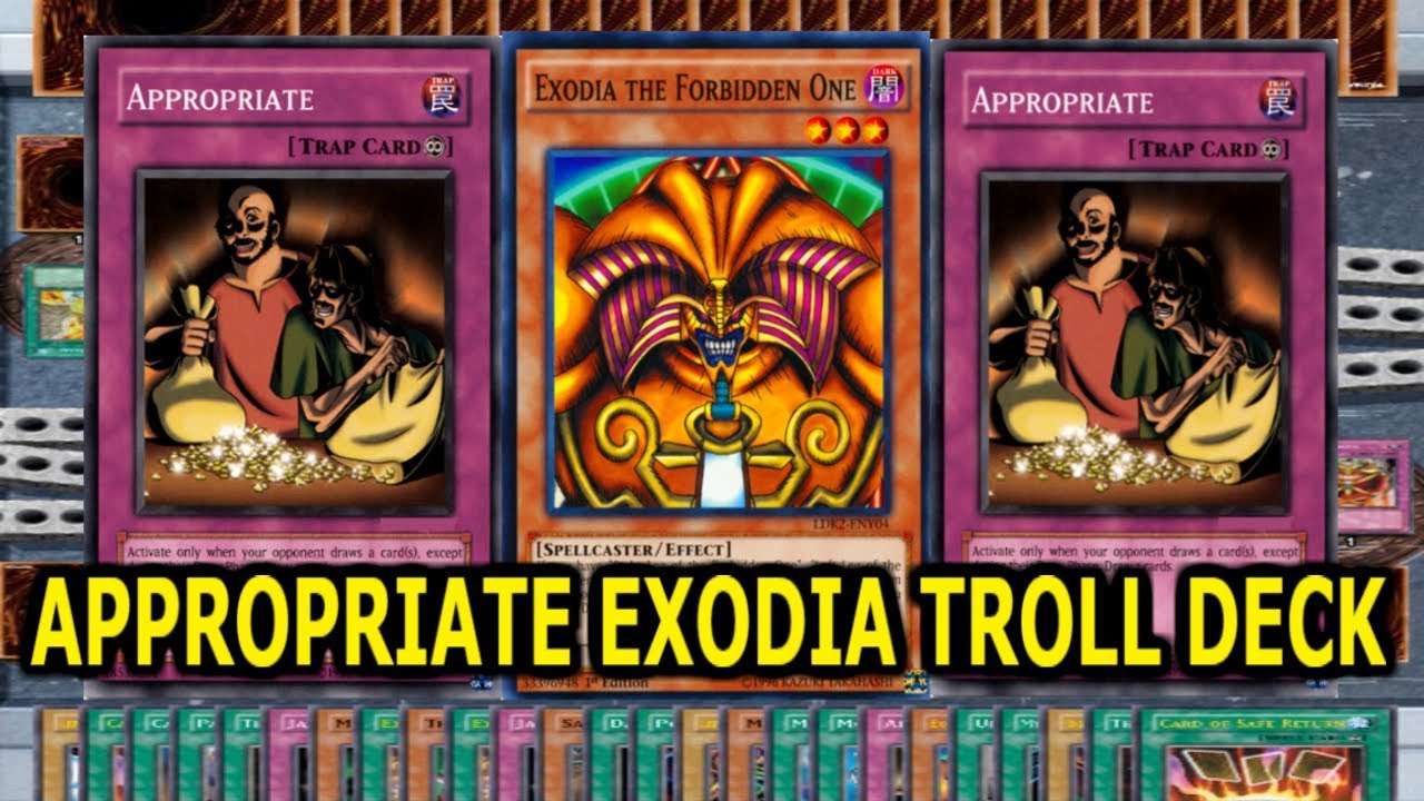 Yu-Gi-Oh! APPROPRIATE EXODIA DECK | THE BEST TROLL STRATEGY WHIT EXODIA