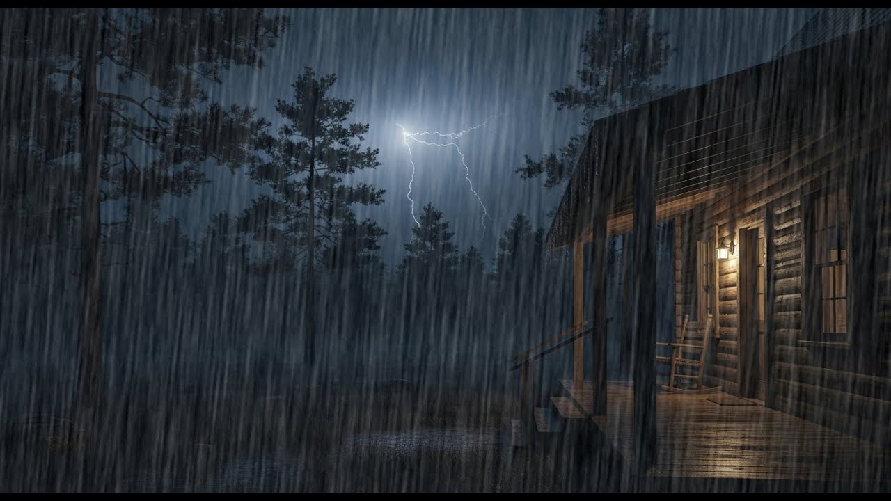 Relaxing Rain Sounds at Night 🌧️ Gentle Thunder | Perfect for Sleep & Anxiety Relief