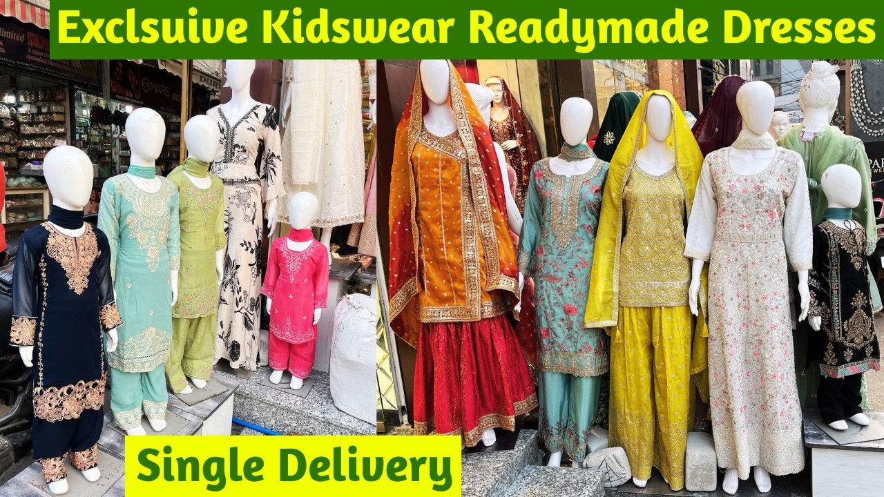 Ramzan Spl Kids Collection | Premium Partywear Readymade Palazzo Gharara Shalwar Kids Wear Dresses