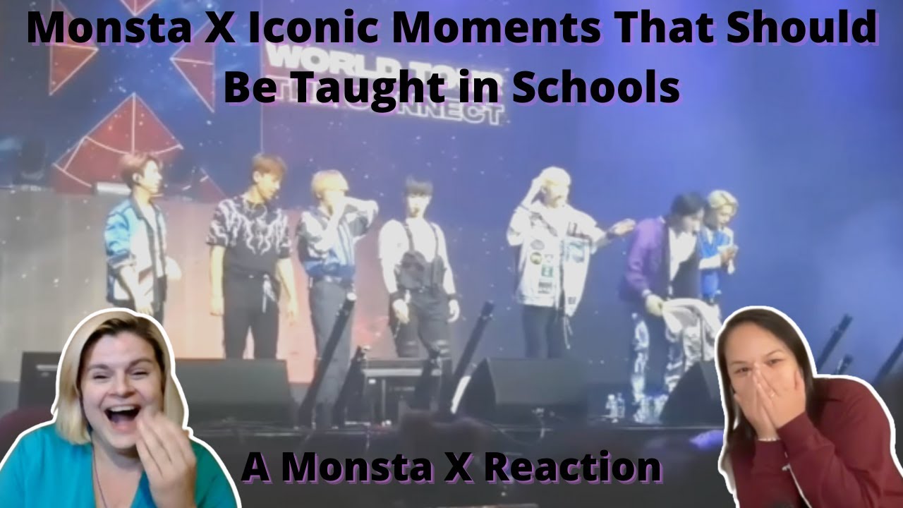 Two Monbebes Watching Monsta X iconic moments that should be taught in schools | A Monsta X Reaction