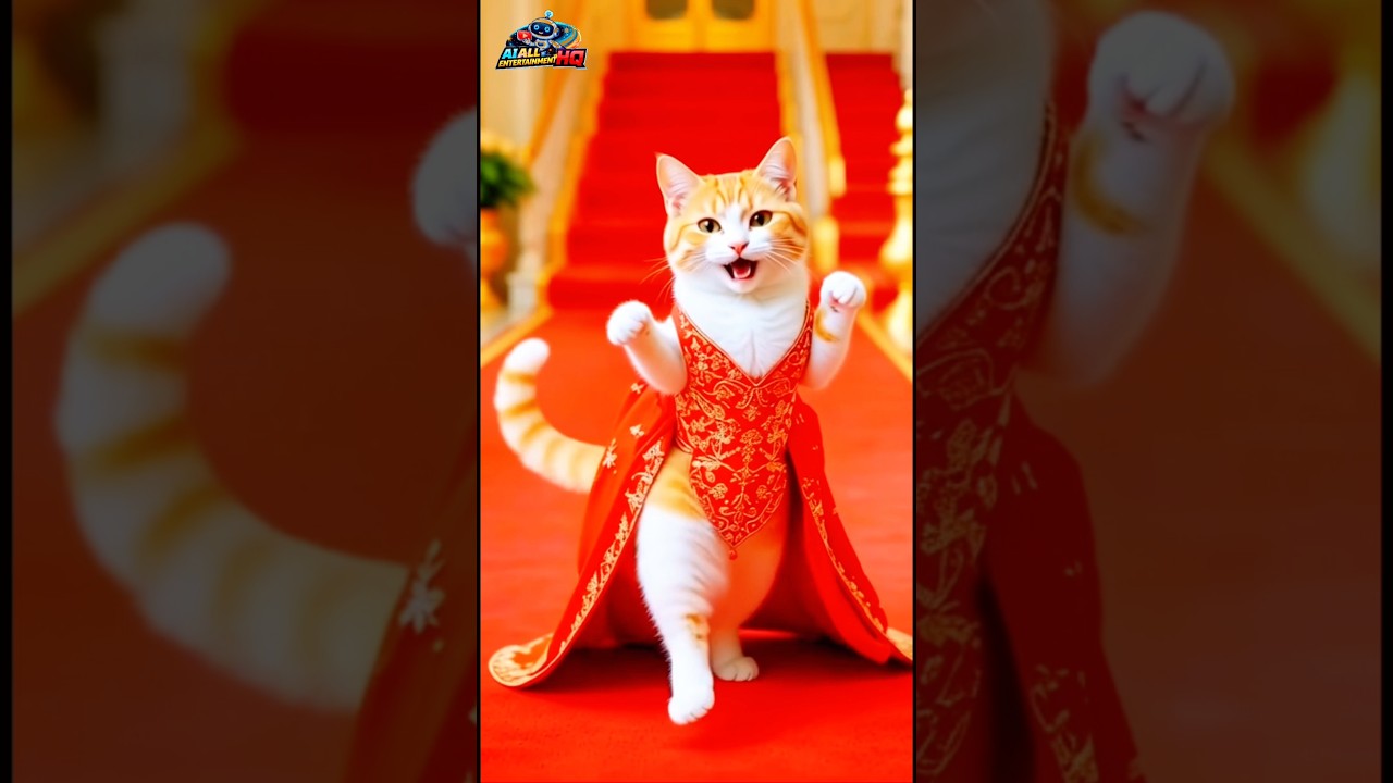 funny cat dancing