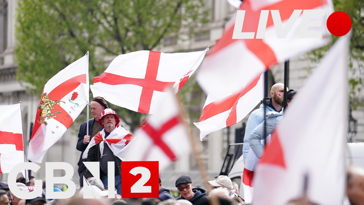 WATCH: Downing Street marks St George's Day by raising the flag of St George