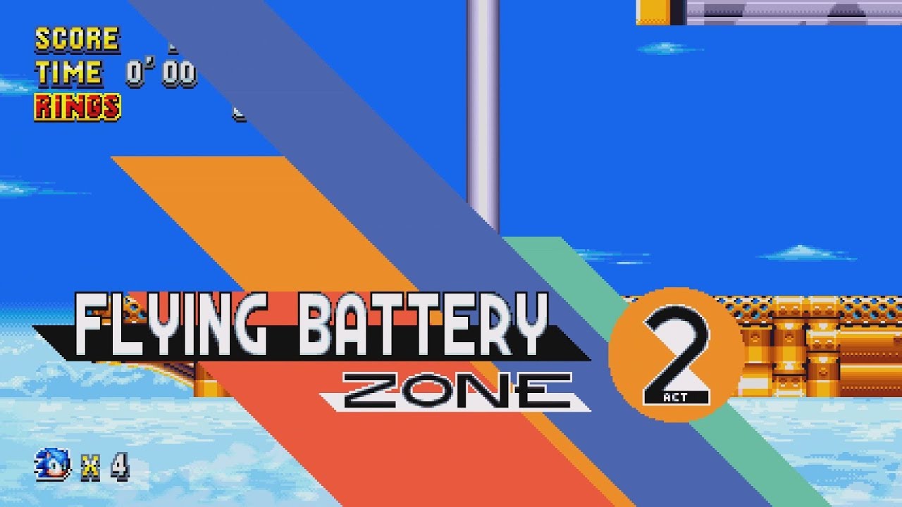 Sonic Mania - Flying Battery Zone (All Acts + Boss)