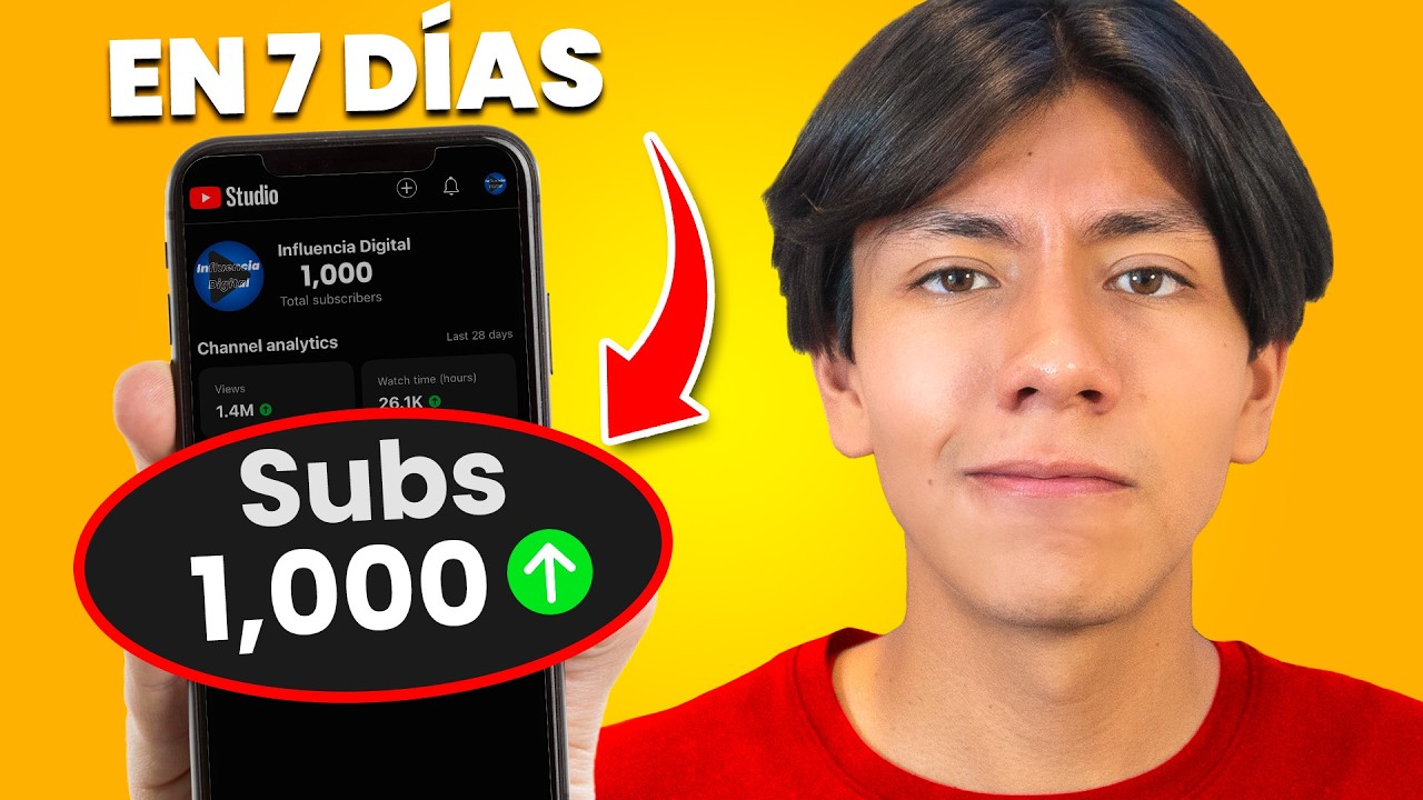C&oacute;mo Conseguir 1,000 Suscriptores En YouTube En 7 D&iacute;as