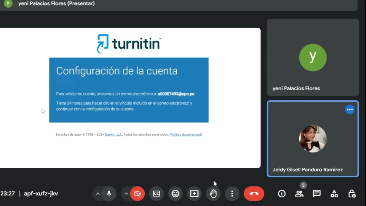 Acceso al Turnitin UPN