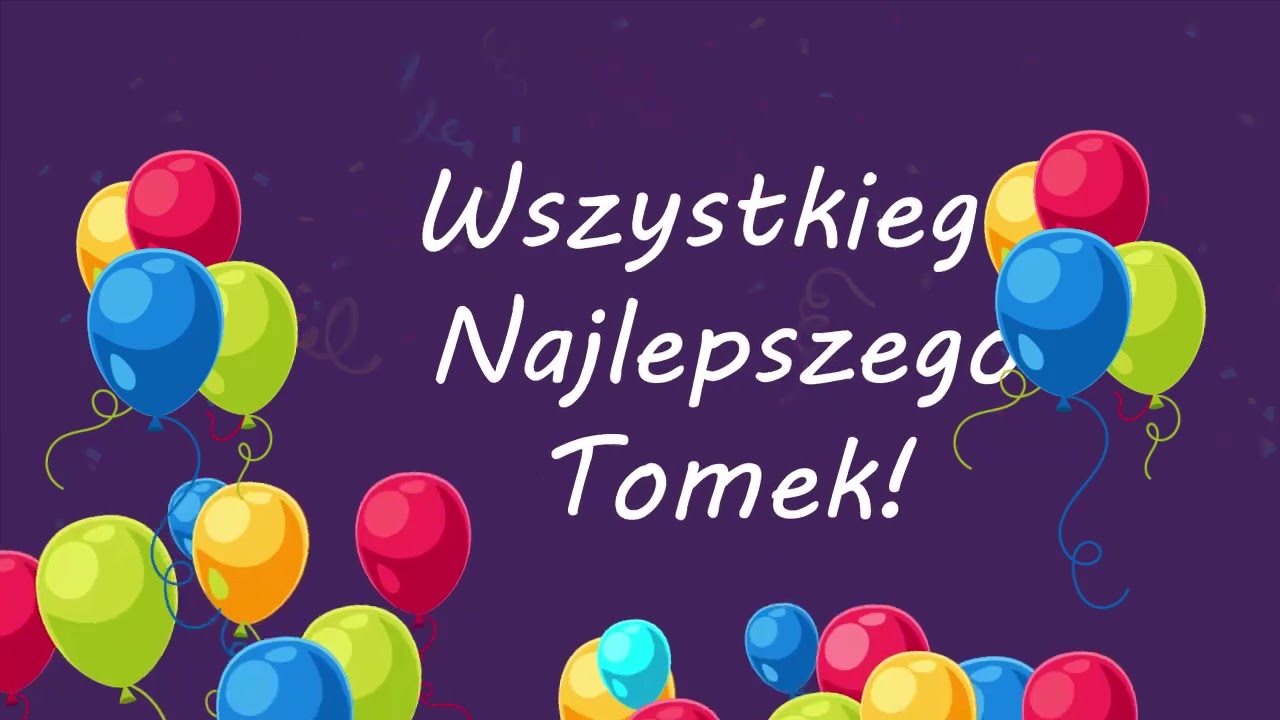 Piosenka urodzinowa dla Tomasza! Zabawna piosenka na urodziny! Sto lat  Tomek! Hit na impreze!