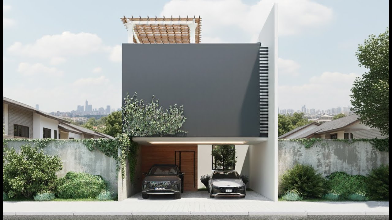 PLANO DE CASA CON TERRAZA EN AZOTEA de 7X15