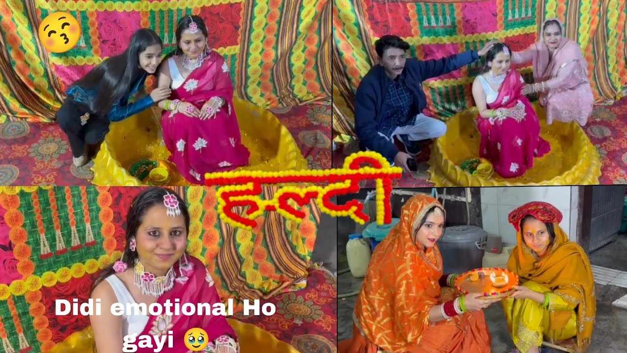 Didi ki aaj haldi hai 😘♥️ //Shivani kagda Vlogs//