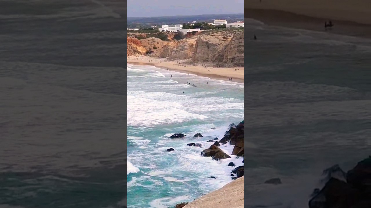 Mesmerizing Waves at Sagres Beach, Portugal 🌊 🇵🇹 #waves #shorts