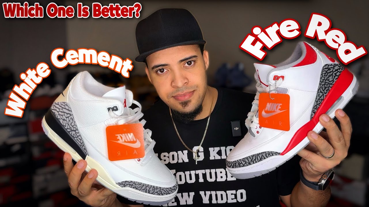 🔥Jordan 3 Reimagined vs Jordan 3 Fire Red🔥Which is Better ??