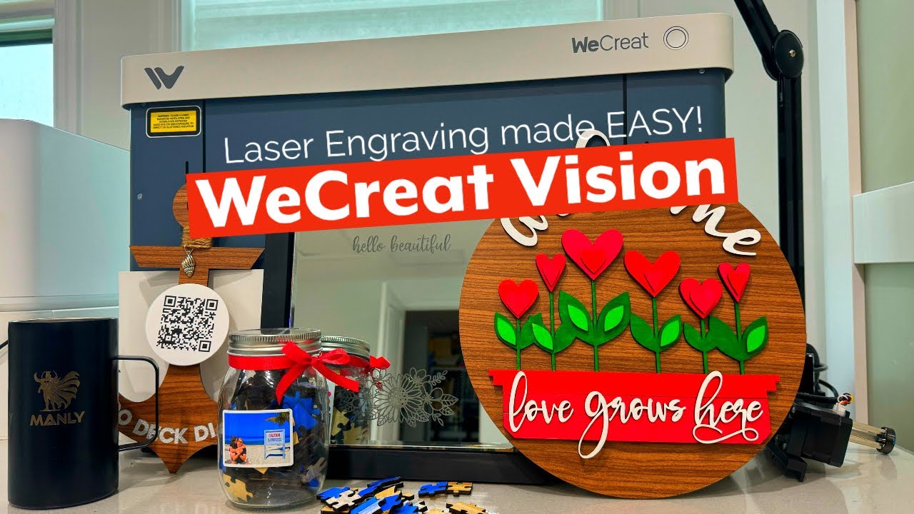 Настольный лазерный гравер Wecreat Vision 20W — первый простой в использовании лазер
