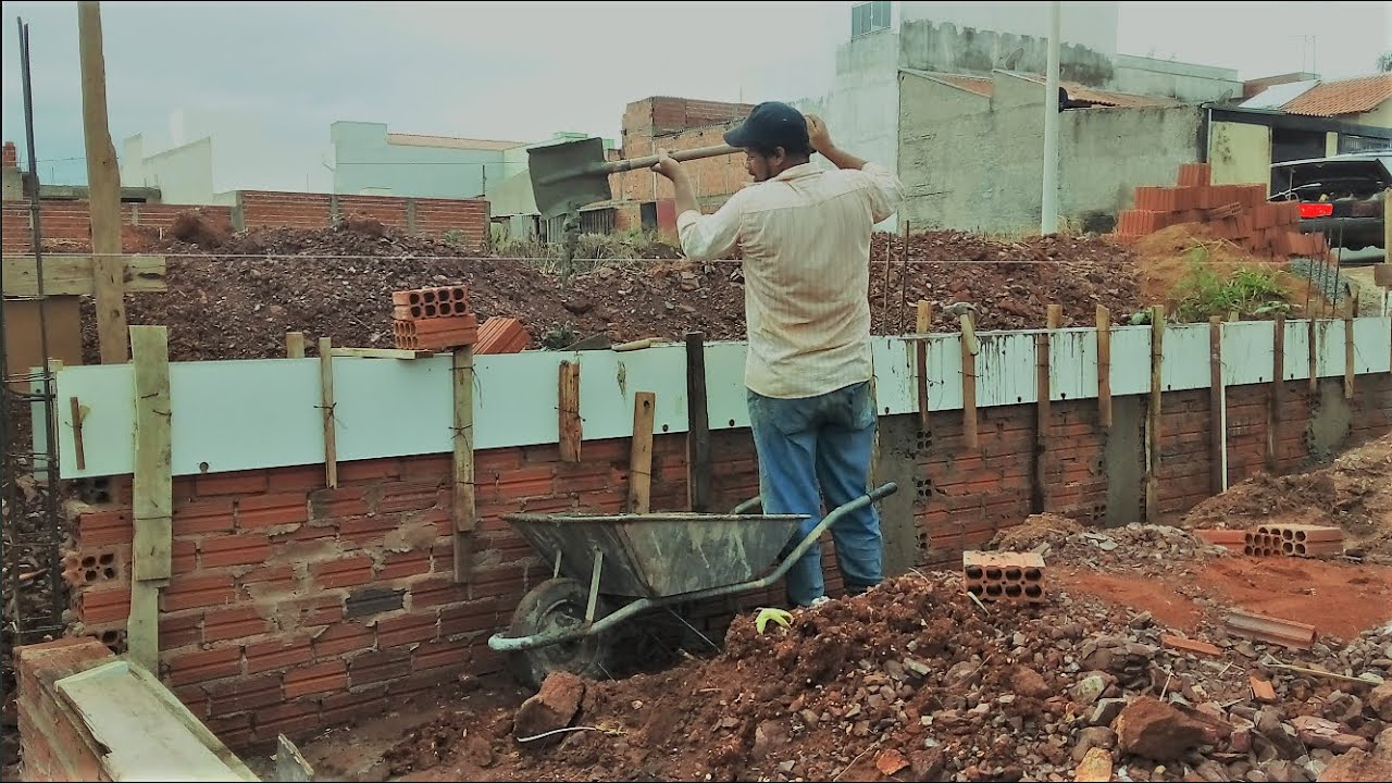Com um traço e meio de concreto vejam quantos metros lineares de de viga baldrame eu concretei