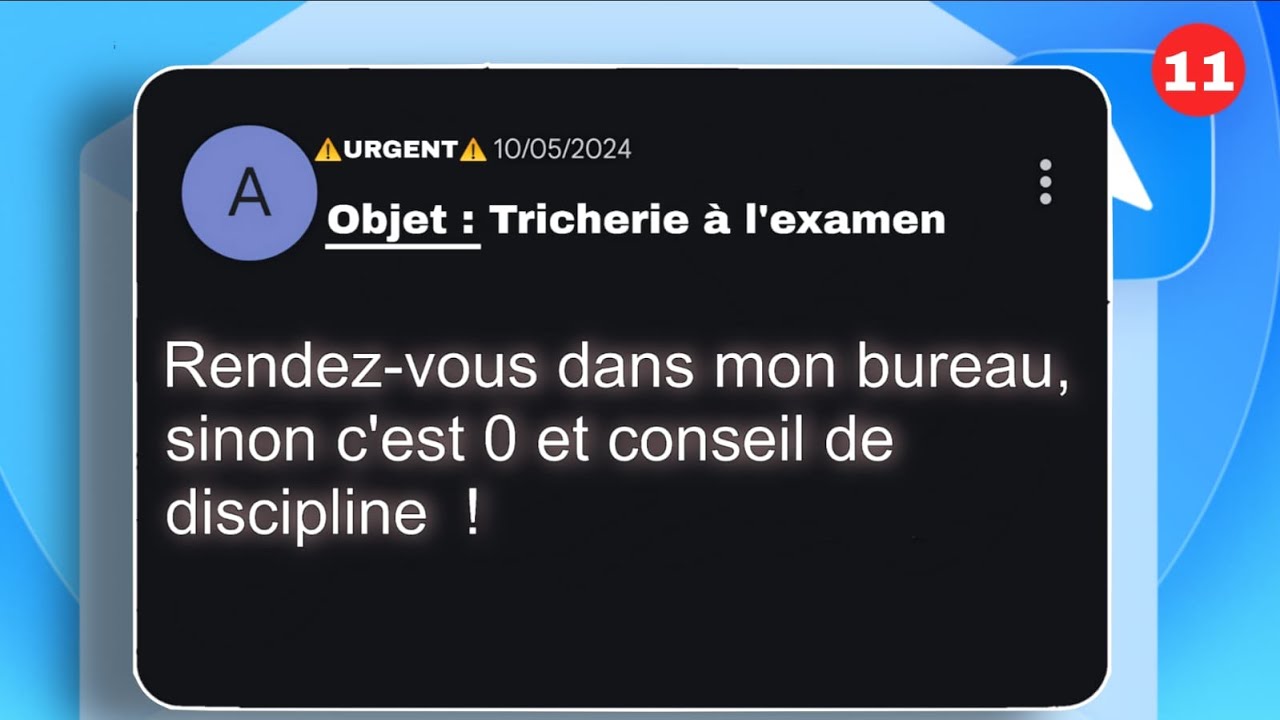ANECDOTE : Ce prof m'accuse INJUSTEMENT de TRICHERIE à son examen !