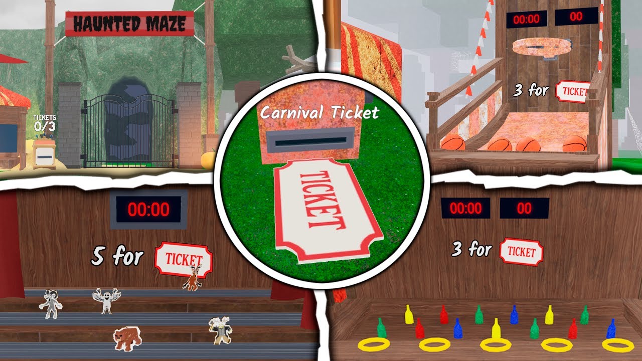 99 Nights in the Forest: All Carnival Games + Hedge Maze - Full Gameplay | Roblox