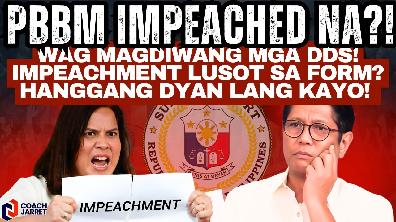 WAG MAGDIWANG MGA DDS! Impeachment lusot sa Form? Hanggang dyan lang kayo! BASURA sa SUBSTANCE!