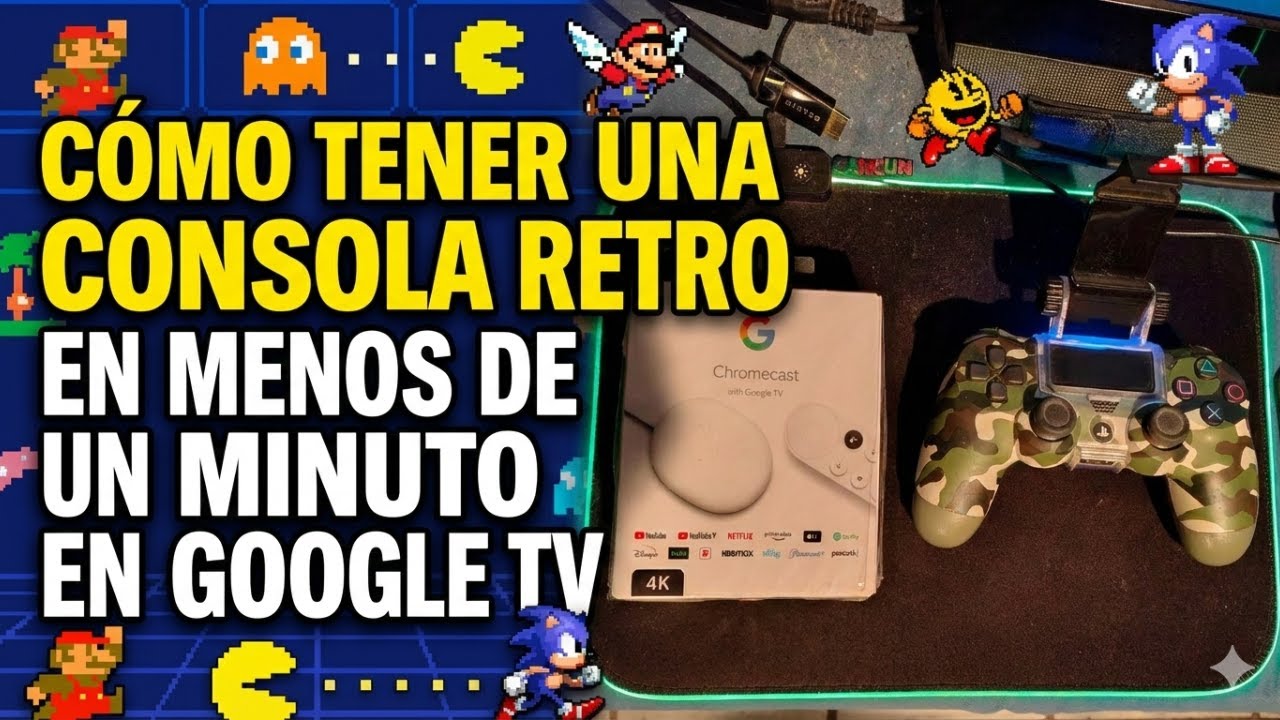 👉 Cómo Tener una Consola Retro en Menos de 1 Minuto en Google TV 🎮🔥