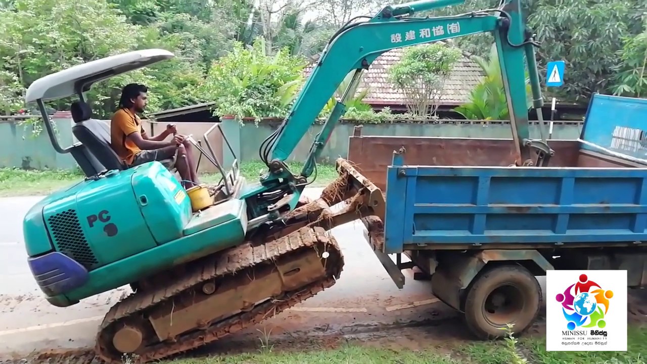 amazing  excavator loading, excavator climbing , how to excavator work,, Where is Sri Lanka