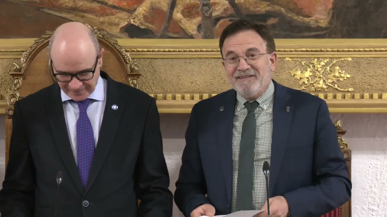 Juan Manuel Santiago, director saliente de la ETS de Ingeniería de Edificación. Discurso