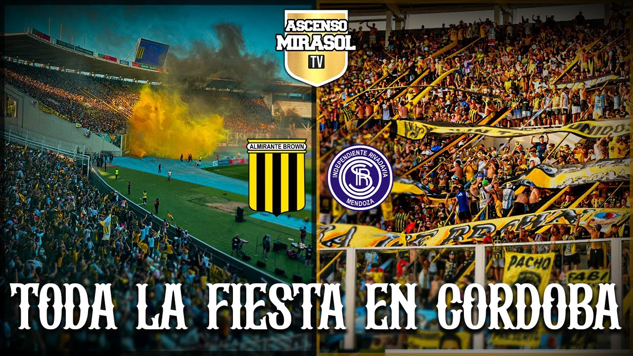 ¡LOCALES EN CÓRDOBA! Fiesta completa: Alte Brown vs Independiente Rivadavia Final Primera Nacional