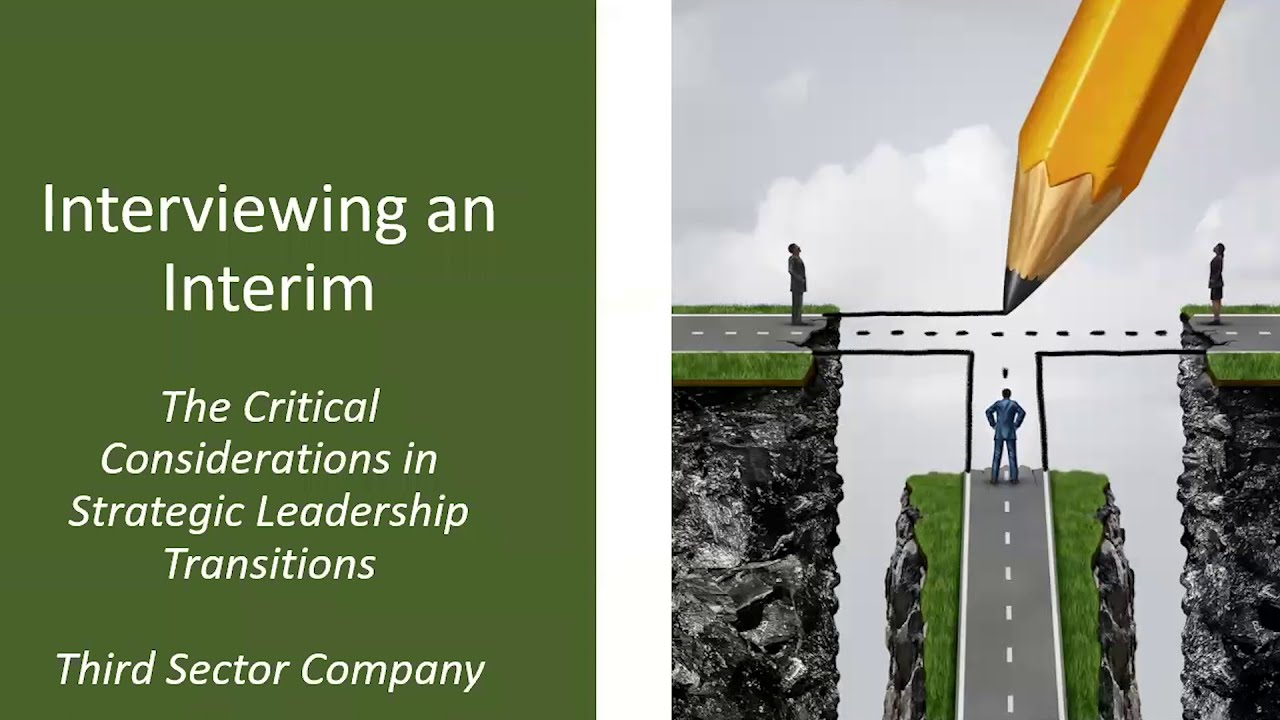 How to Interview a Nonprofit Interim Executive for Board Leaders