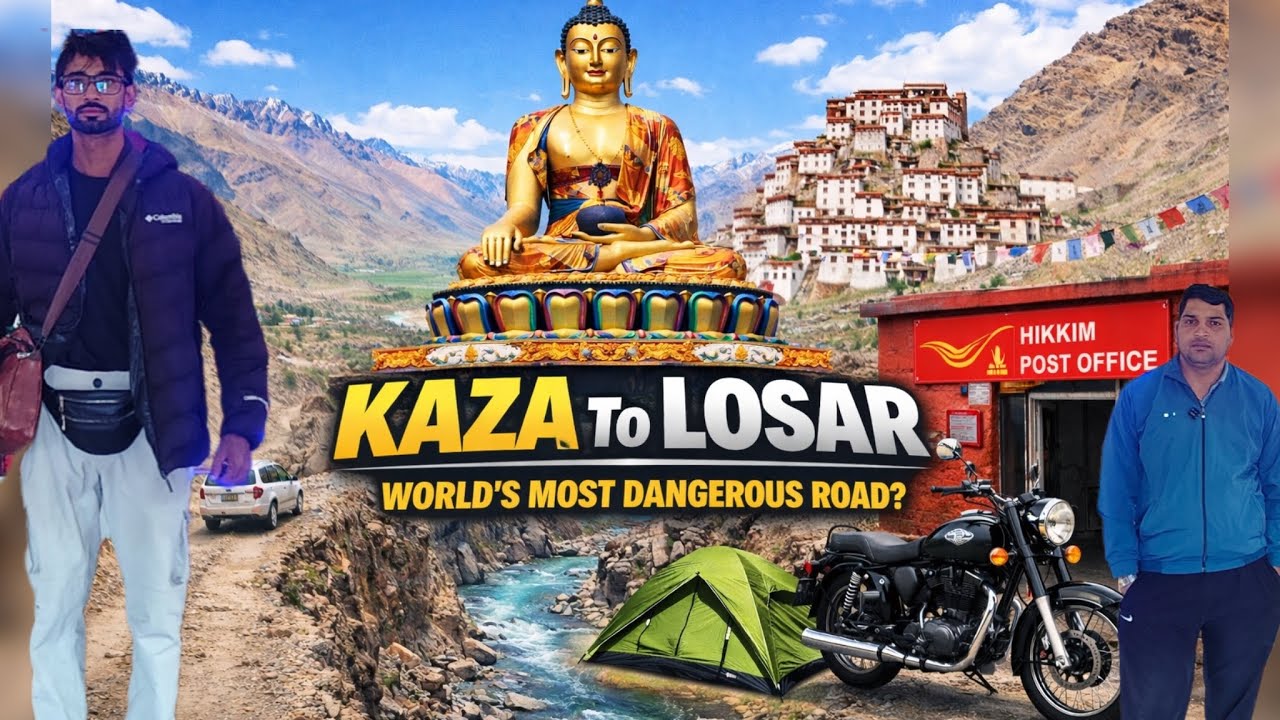 👉 Kaza to Losar 😱 World’s Most Dangerous Road? | Spiti Valley Full Road Trip