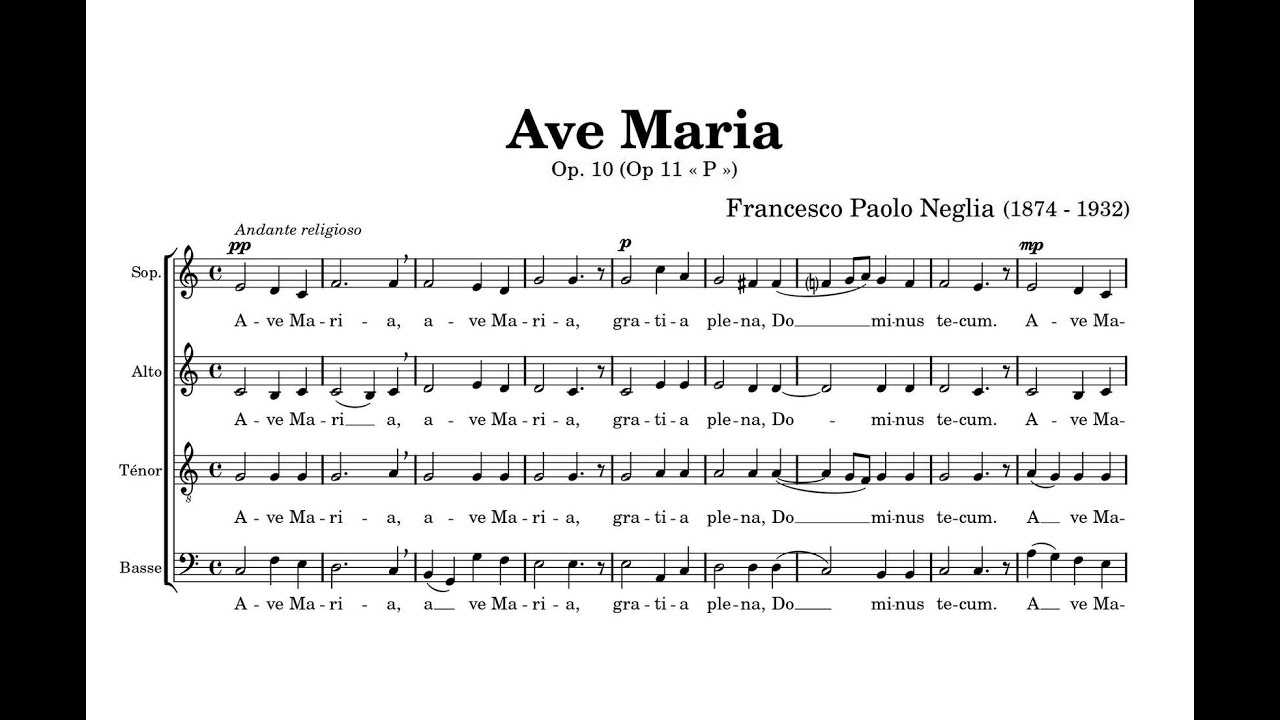 Neglia, Francesco Paolo (1874 - 1932) Ave Maria.