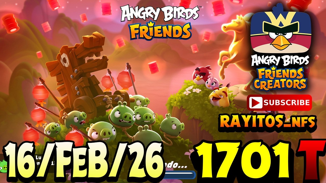 Angry Birds Friends All Levels Tournament 1701 Highscore POWER-UP walkthrough