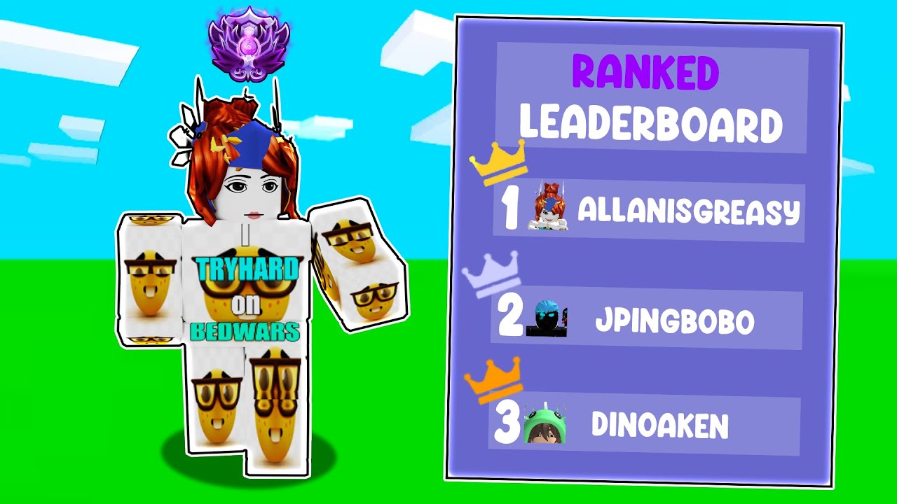 I REACHED #1 on the RANKED LEADERBOARD in Roblox Bedwars