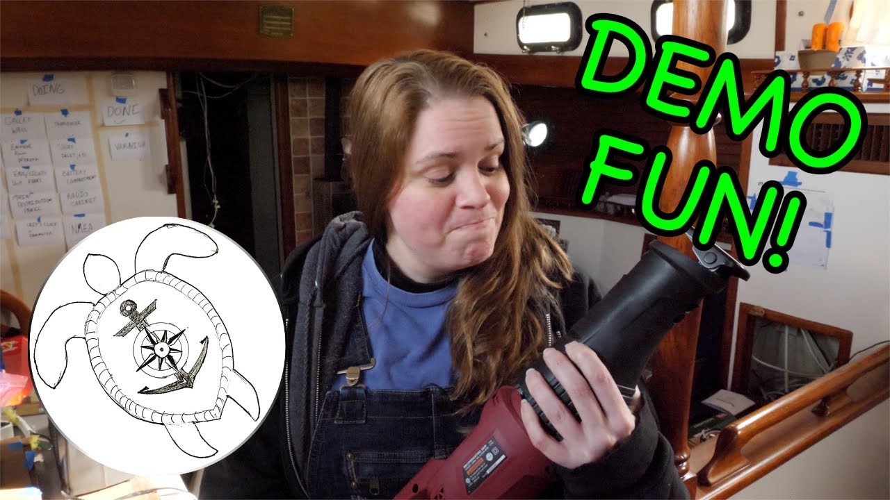 Demolition! Prepping for mast step work - 33 | DIY Sailboat Projects | Life in the Wind