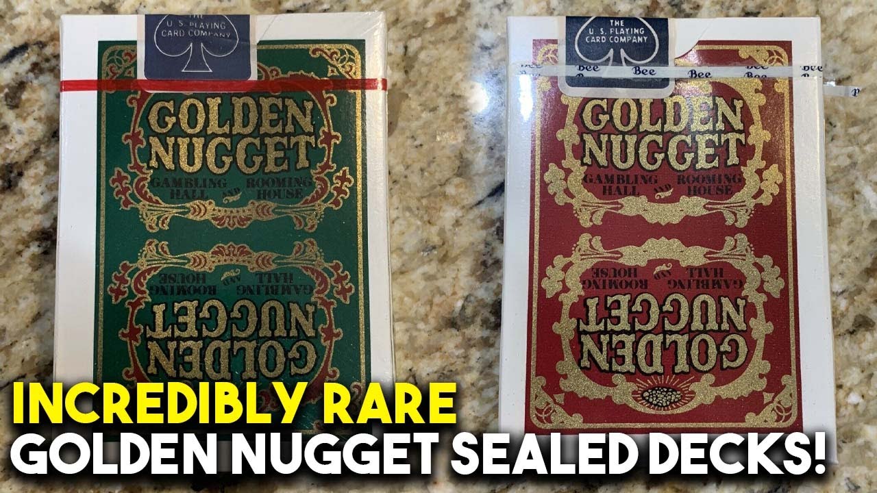 Incredibly RARE SEALED Golden Nugget Casino Decks!