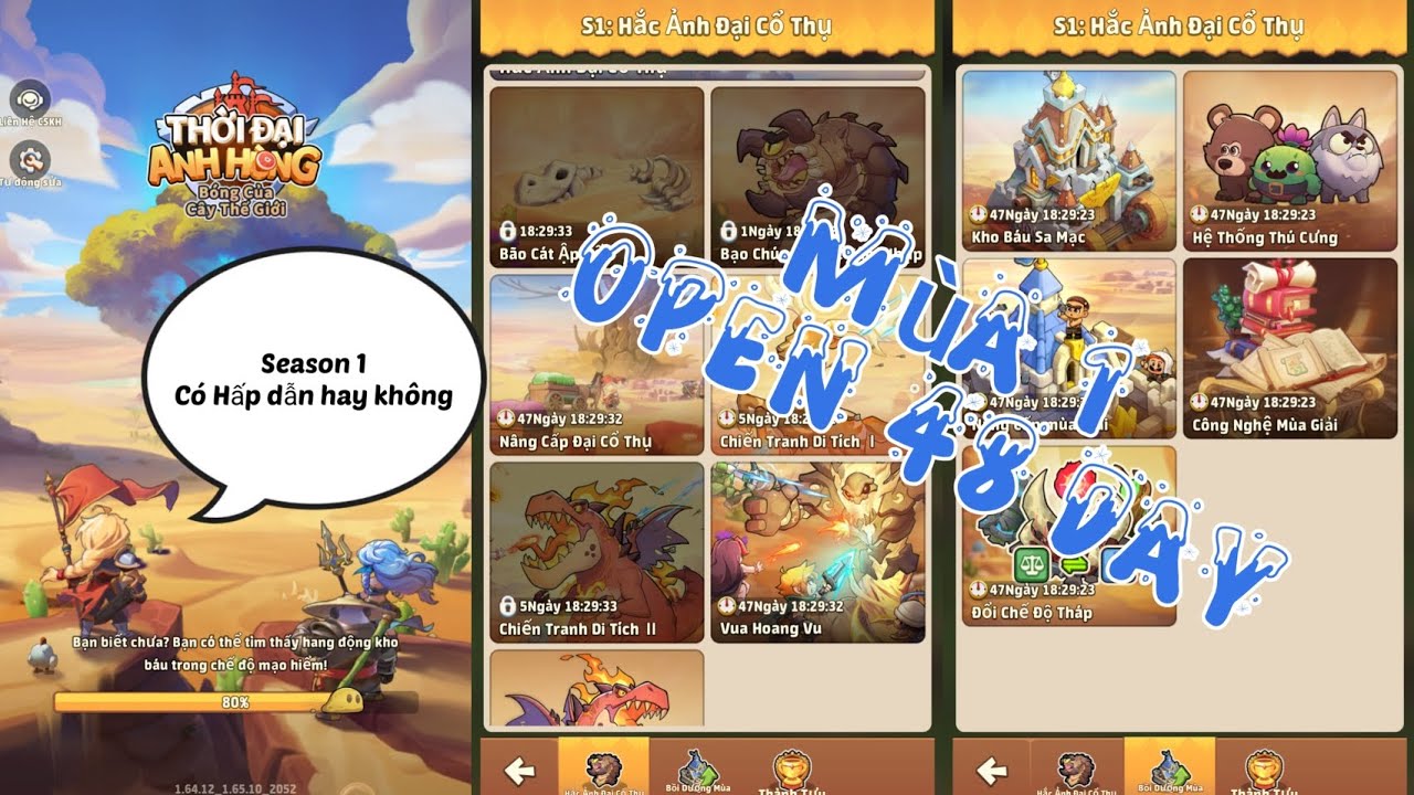  Thông tin Mùa 1: Hắc Ảnh Đại Cổ Thụ ! Trong Top Heroes ( Ngày 1)