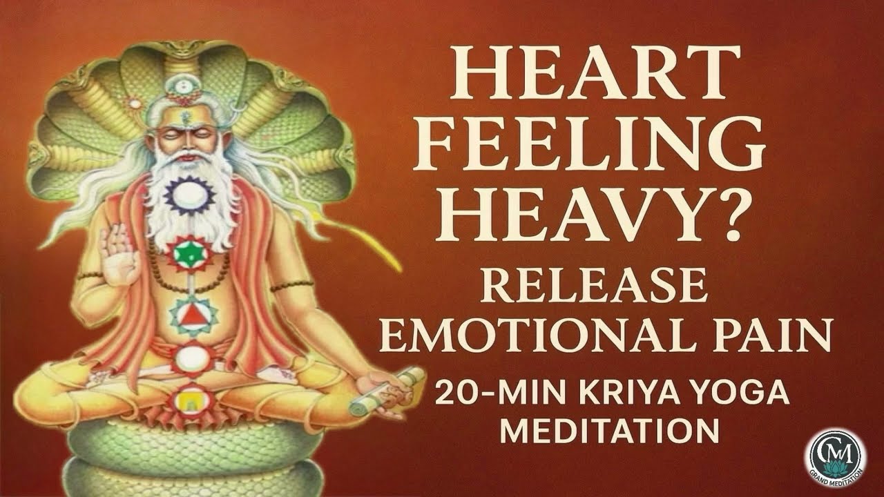 20-Minute Kriya Yoga Meditation | Heal Your Heart & Release Emotional Pain (Guided Meditation)