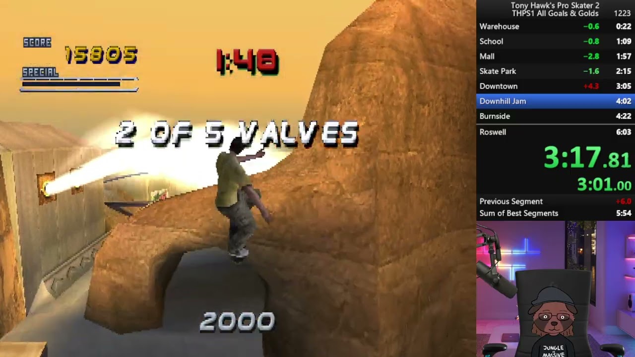 Tony Hawk's Pro Skater 2 - THPS1 Career AG&G 6:04