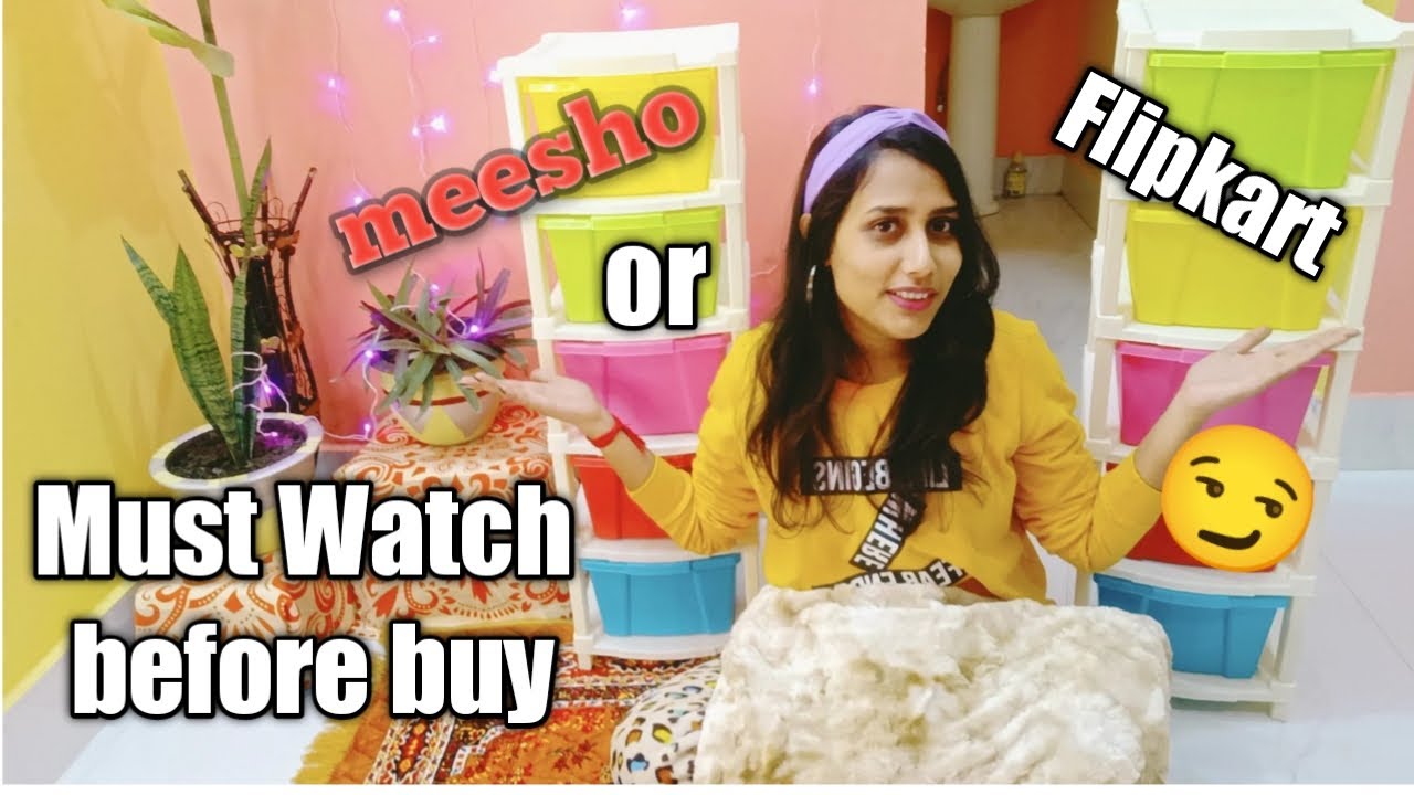 meesho vs Flipkart Home Organiser/Moduler Drawer System||5 Steps Storage Boxes|Affordable Organiser
