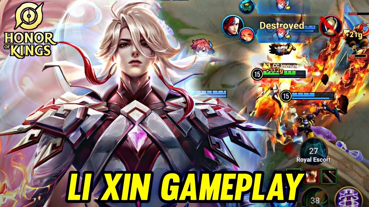 HOK : LI XIN GAMEPLAY | IN CLASH LANE - HONOR OF KINGS