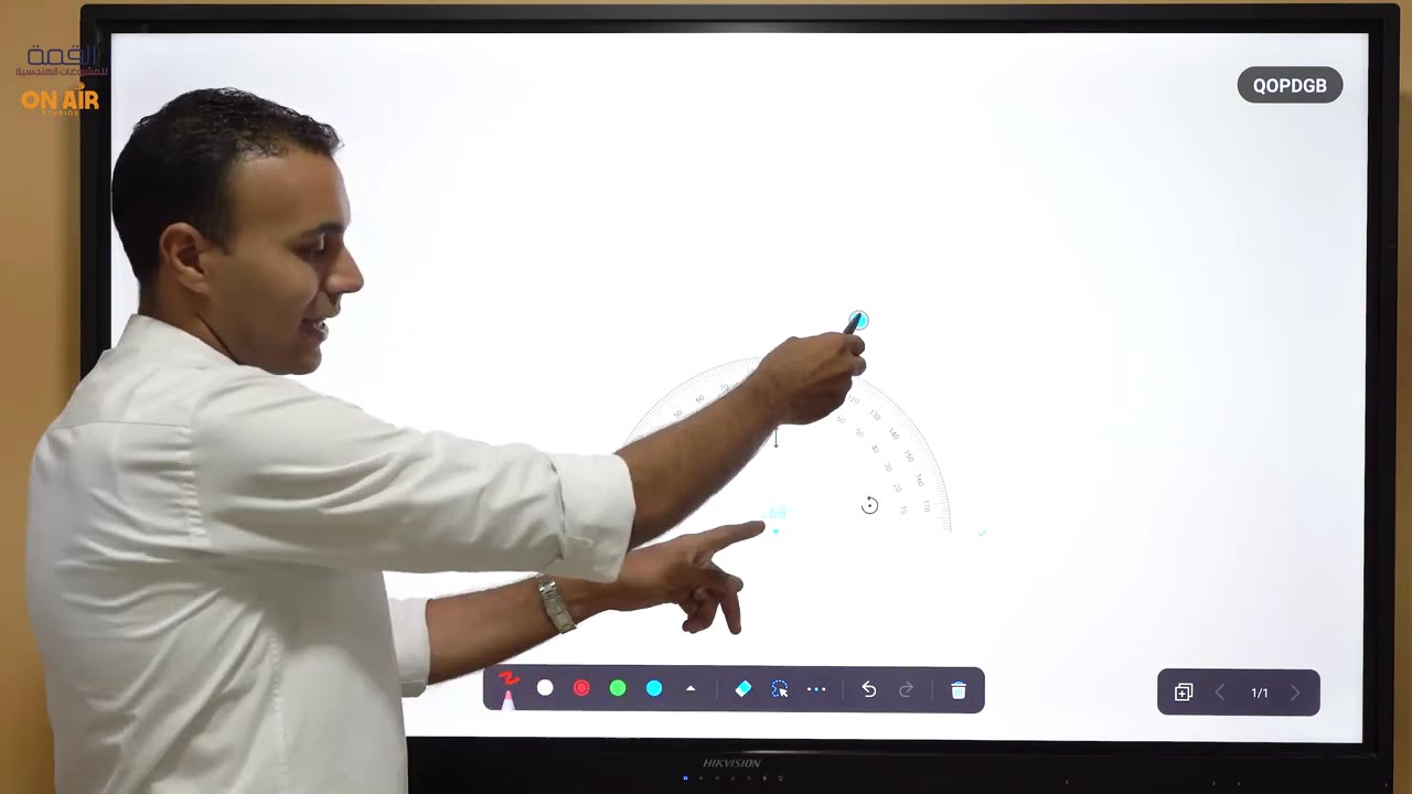 شرح استخدام الشاشة التفاعلية HIKVISION DS-D5B65RB/EL