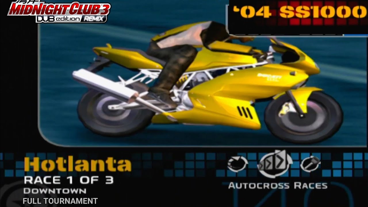 Midnight Club 3: DUB Edition | Career | Winning a DUCATI SS1000 '04 in the Tournament! (PS3 1080p)