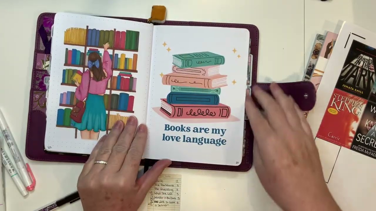 ✨ August 2025 Reading Journal Setup | Cozy Bookish Spread ✨