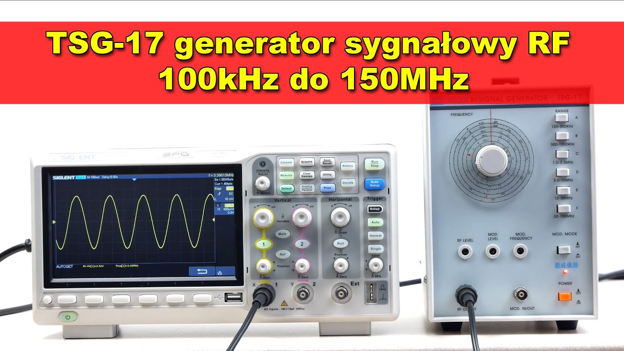 TSG-17 generator sygnałowy RF 100kHz do 150MHz LongWei