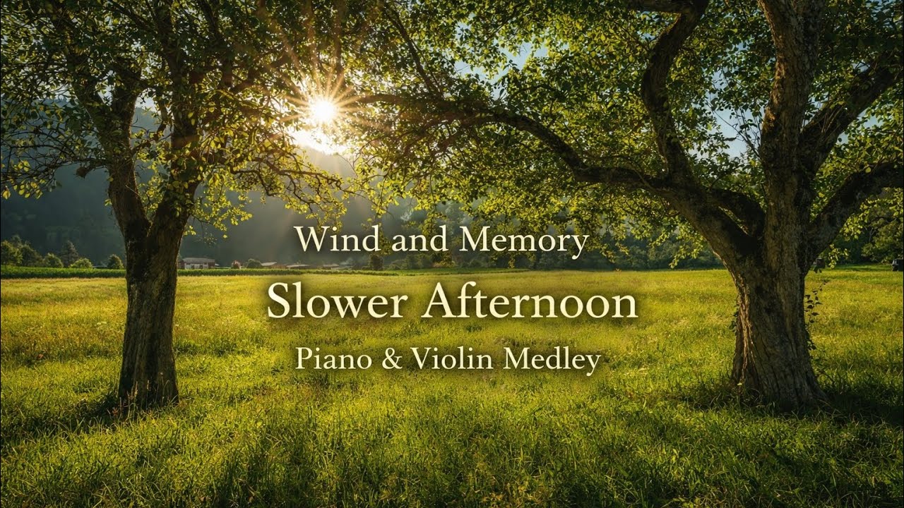 ☀️ Slower Afternoon – Piano & Violin Medley for Peaceful Moments | Wind and Memory
