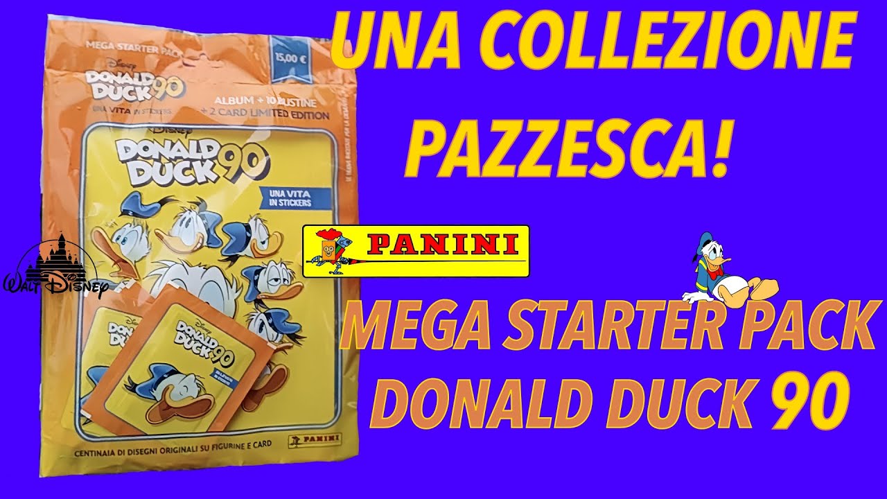 MEGA STARTER PACK DONALD DUCK 90 Panini