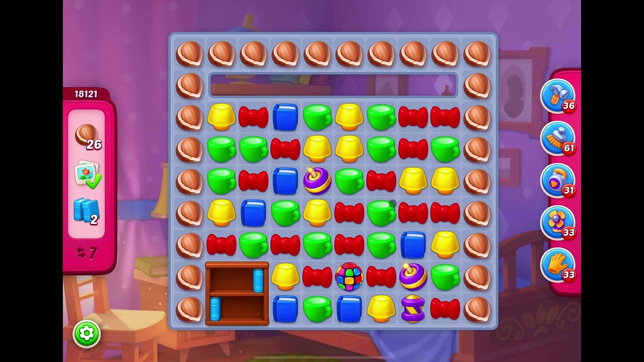 HomeScapes Level 18121 no boosters 