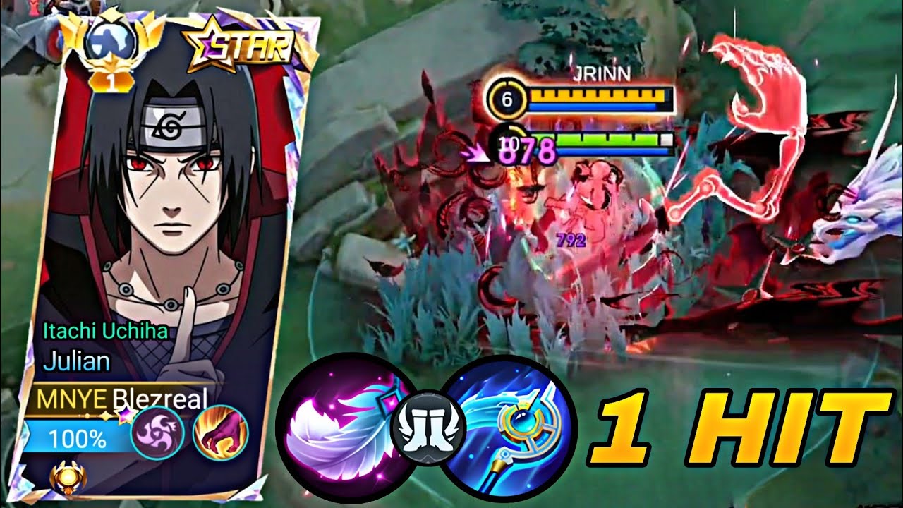JULIAN NEW ONE SHOT BUILD DESTROYER IS BACK META!! (Itachi Uchiha X Julian) - Mobile Legends