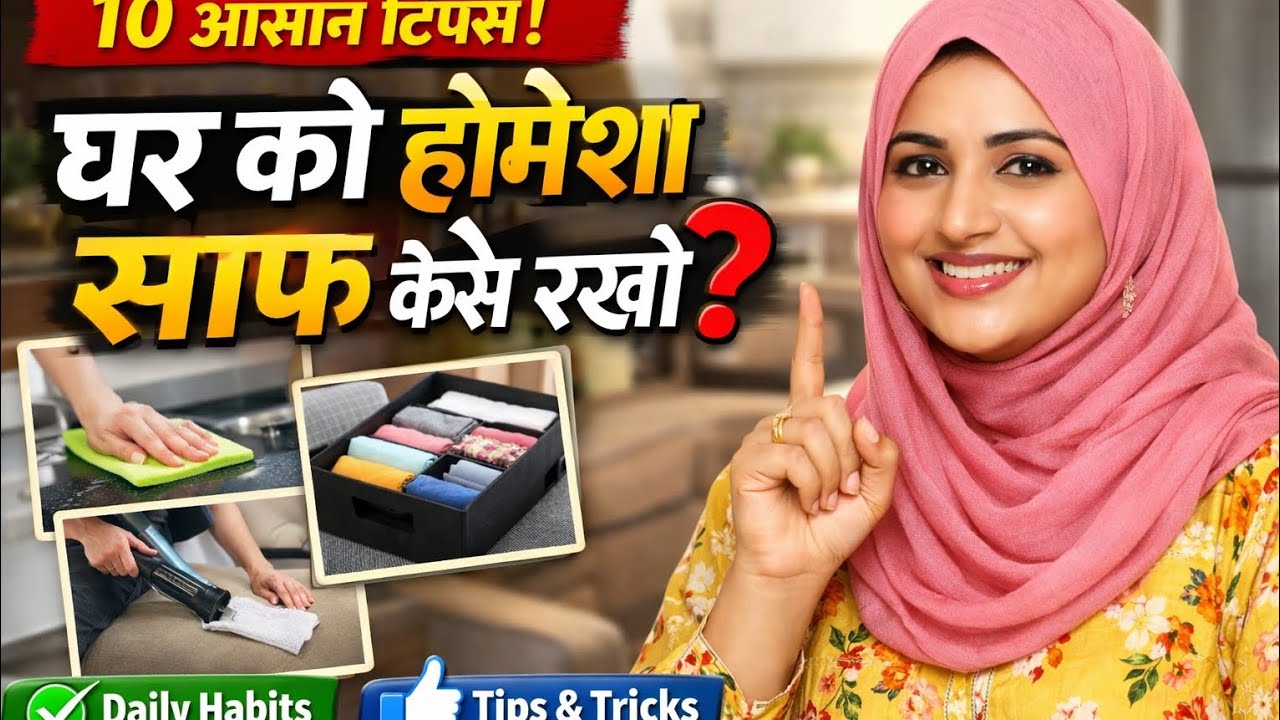 घर को साफ रखने का गजब तरीका✅ How To Keep Home Clean & Organized✅#cleaningroutine#housewifelife