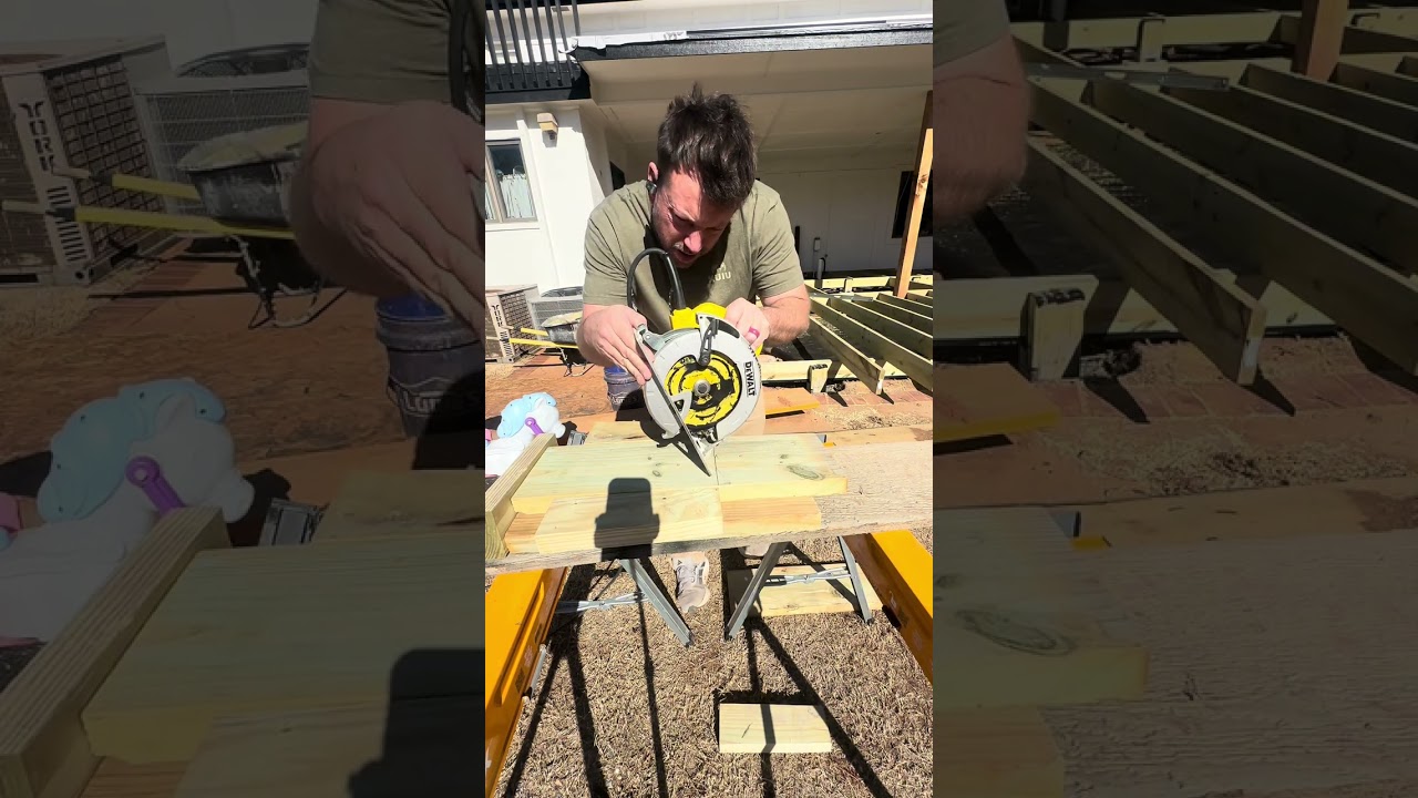 Block cutting jig out of scrap wood