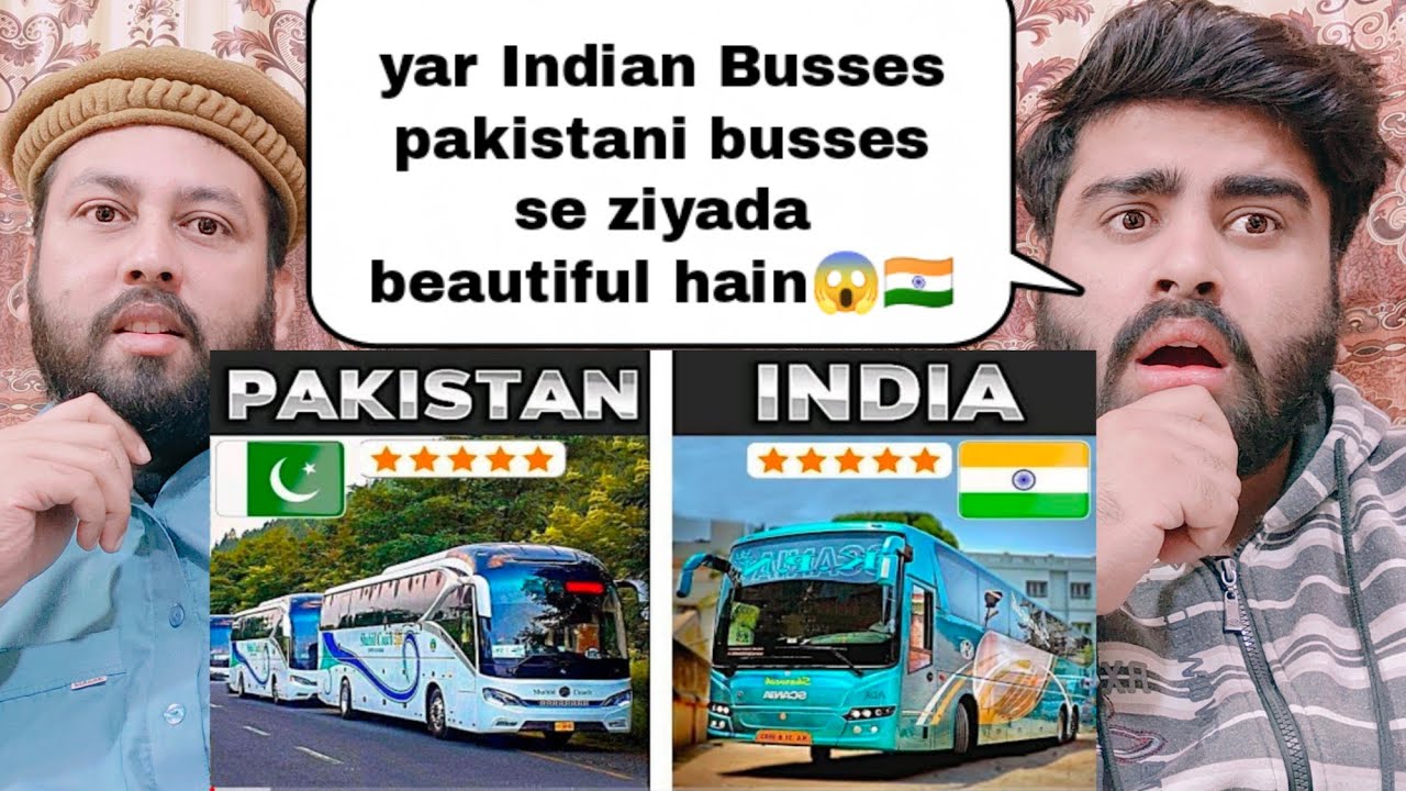 Pakistani Buses Vs Indian Buses Comparison 2021 | pakistani real reaction