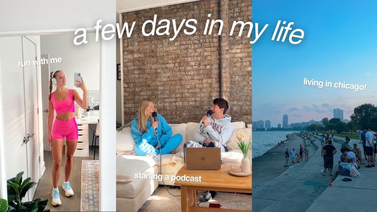 a few days in my life | starting a podcast with my boyfriend, facials, + run with me!