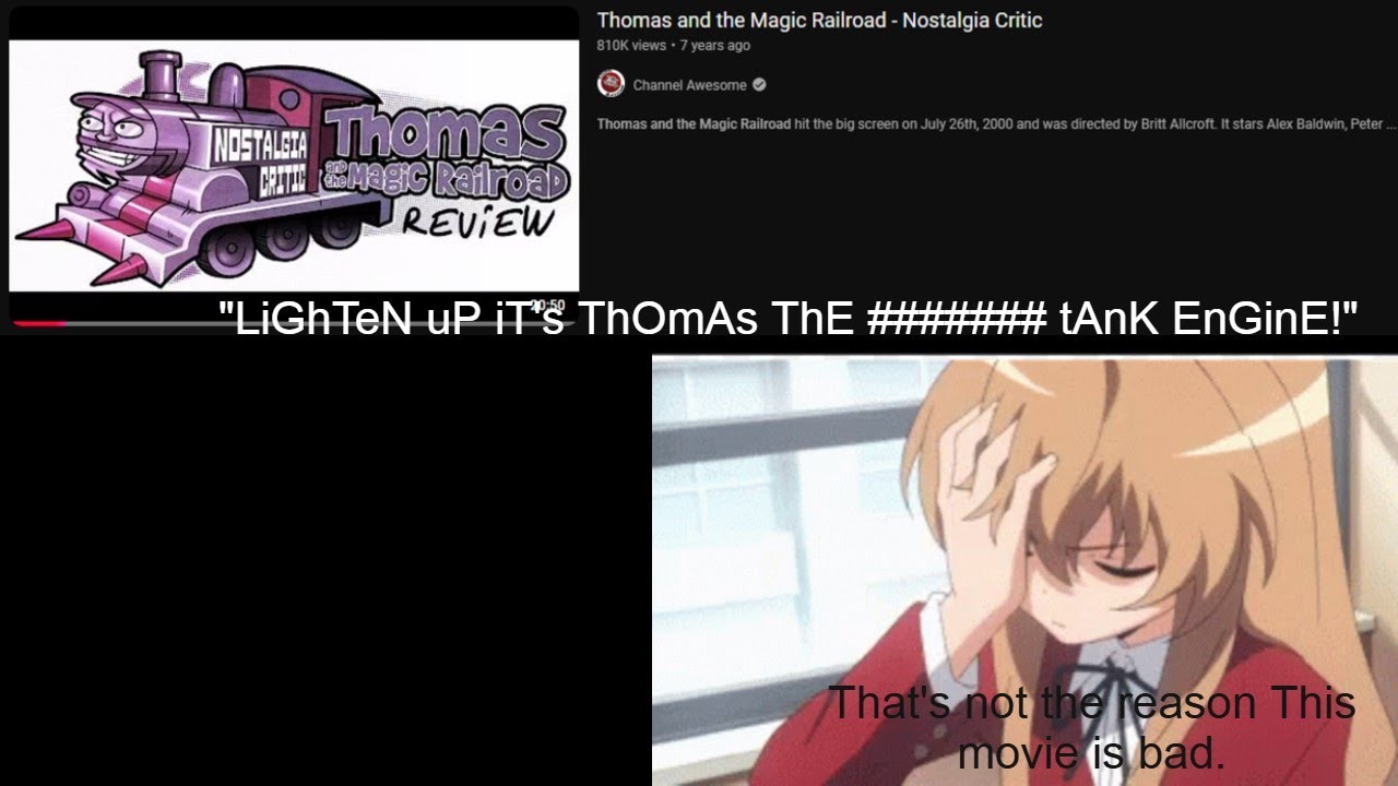 Nostalgia Critic's Thomas and the Magic Railroad review doesn't fully show why the movie is bad