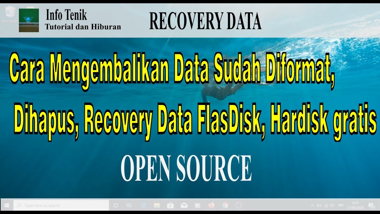 Mengembalikan Data Dihapus dengan Gratis dan MUDAH