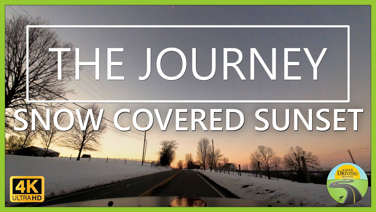 Snow Covered Drive Chilly Afternoon on Interstates & Highways - January 13, 2025